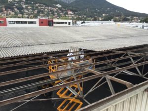 opération désamiantage la valette (Var) par GMC Construction