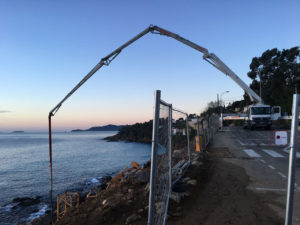 chantier Hôtel Les Roches au Lavandou par GMC Construction